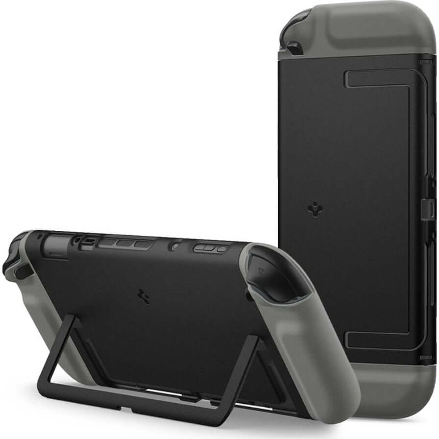 Hülle für Nintendo Switch 2, Spigen Nano Pop, Schwarz-Grau