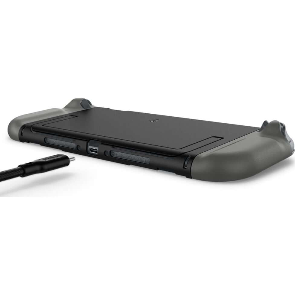 Hülle für Nintendo Switch 2, Spigen Nano Pop, Schwarz-Grau