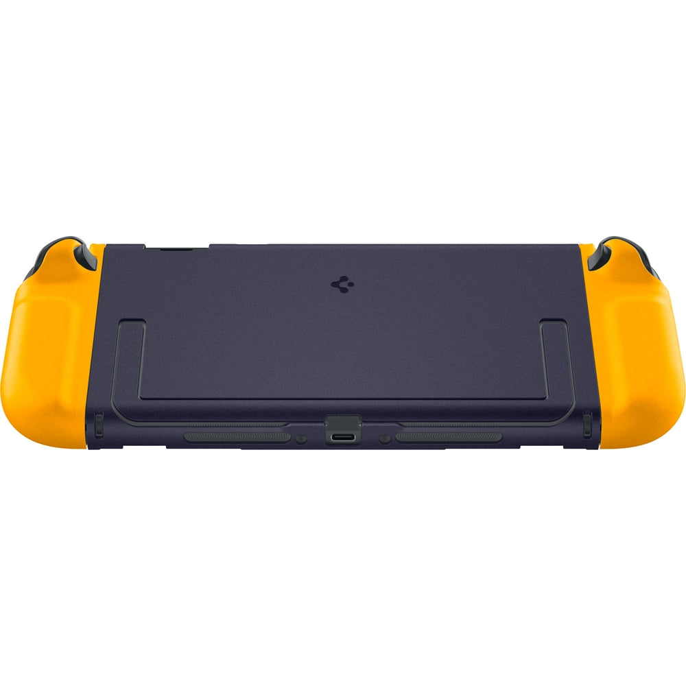 Hülle für Nintendo Switch 2, Spigen Nano Pop V2, Dunkelblau-Gelb