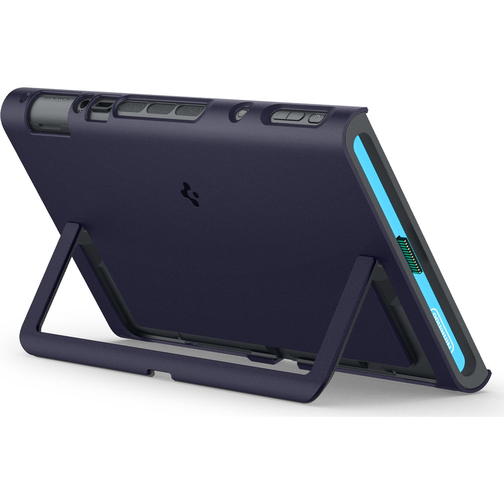 Hülle für Nintendo Switch 2, Spigen Nano Pop V2, Dunkelblau-Gelb