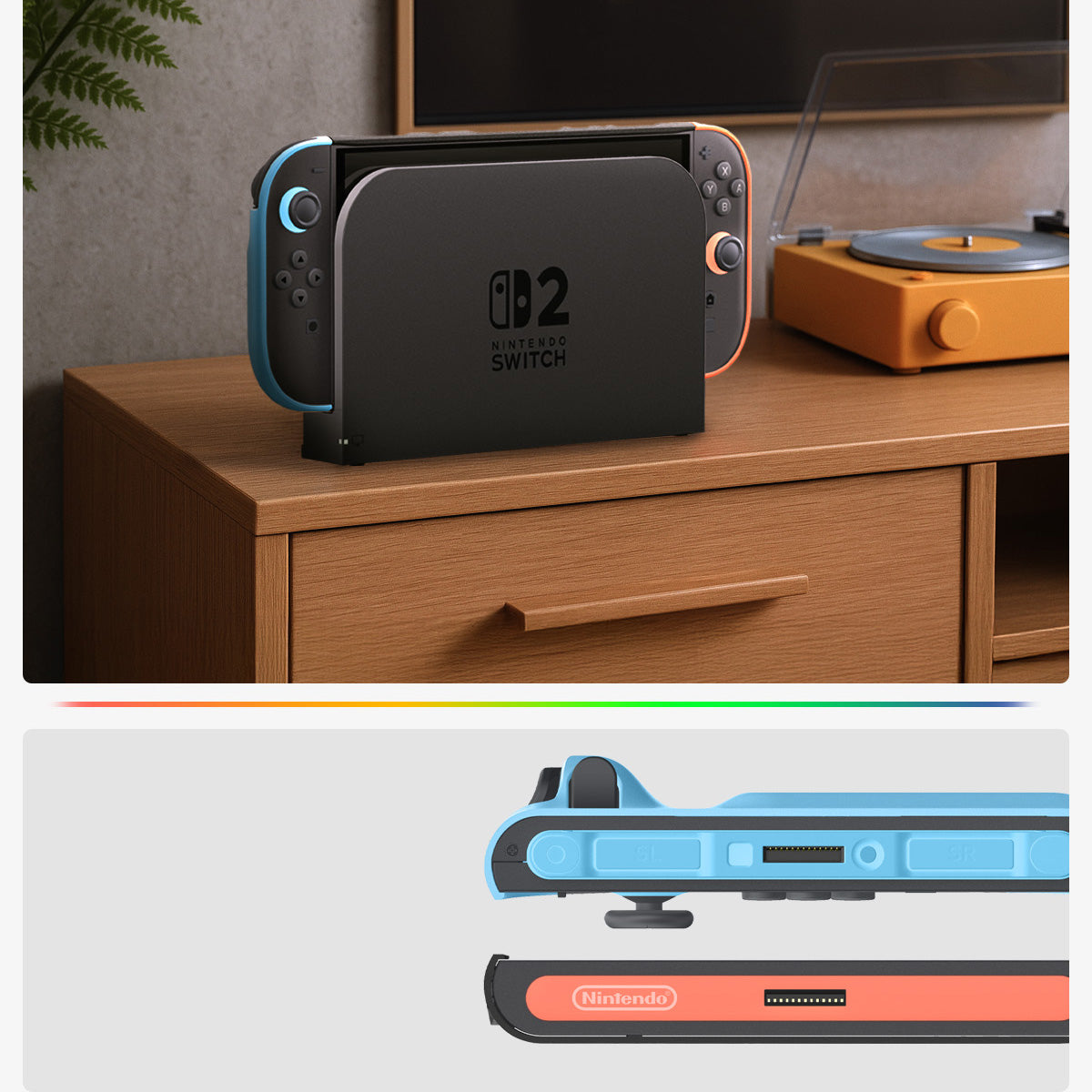 Hülle für Nintendo Switch 2, Spigen Nano Pop V2, Rot und Blau (Special Edition)