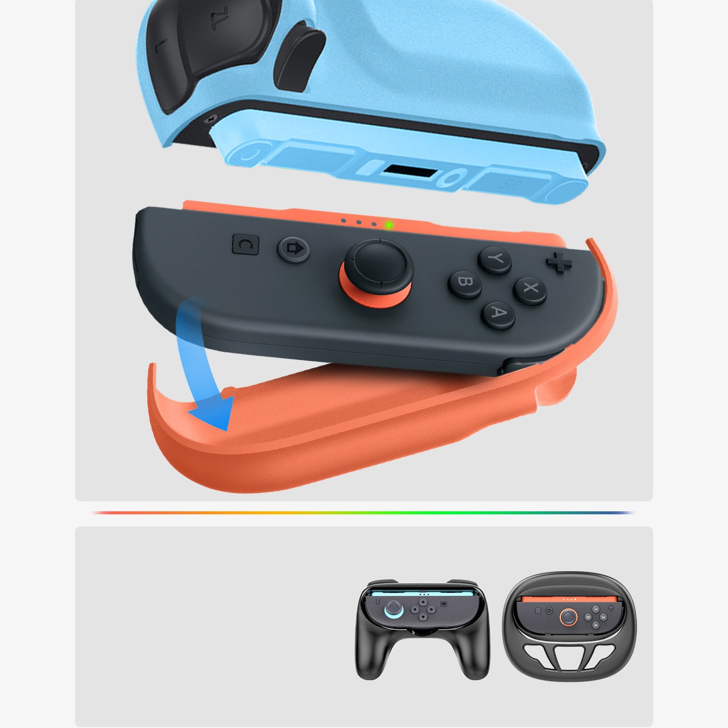 Hülle für Nintendo Switch 2, Spigen Nano Pop V2, Rot und Blau (Special Edition)
