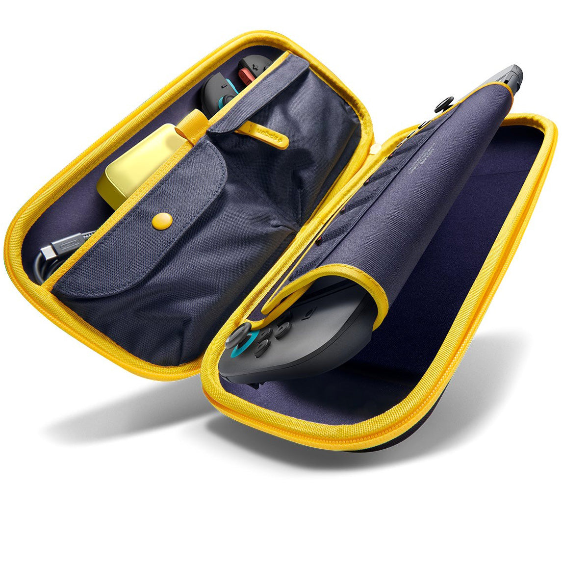 Hülle für Nintendo Switch 2, Spigen Nano Pop Pro Pouch, Dunkelblau-Gelb