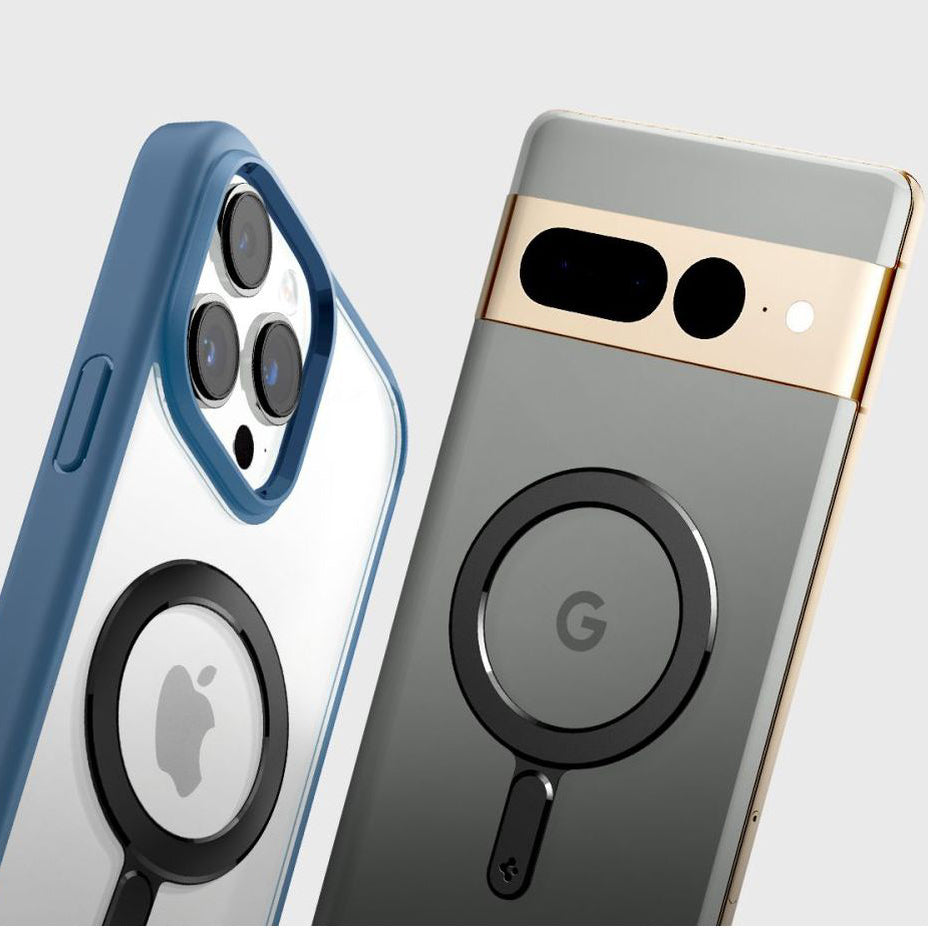 Ring Spigen OneTap MagSafe Magnetic Plate für Hüllen ohne Magsafe, Schwarz