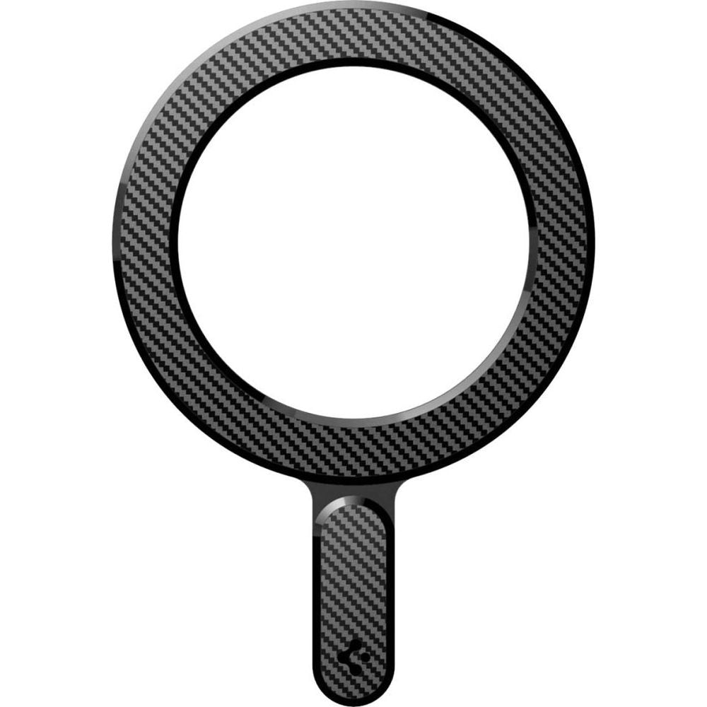Ring Spigen OneTap MagSafe Magnetic Plate für Hüllen ohne Magsafe, Karbon