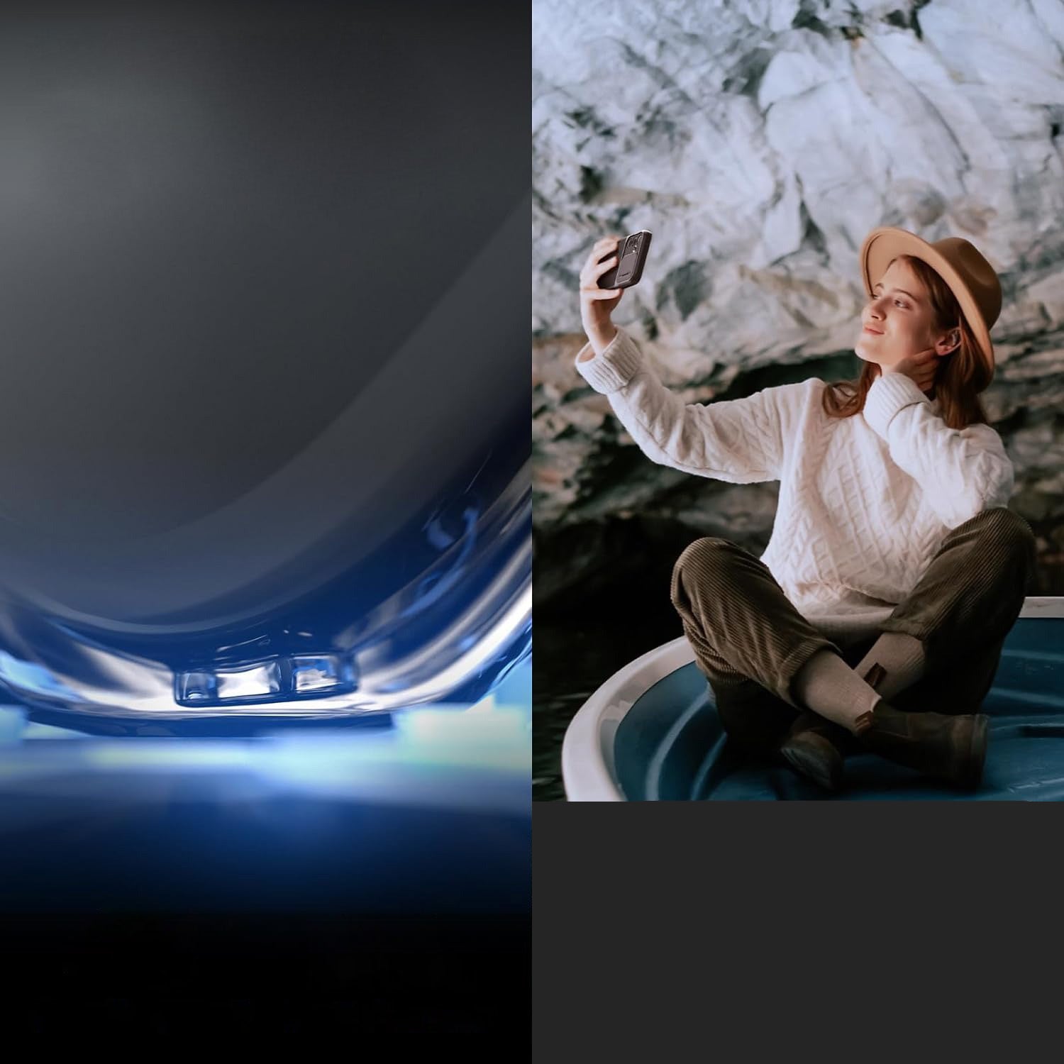 Schutzhülle für Galaxy A55 5G, Spigen Optik Armor, Schwarz