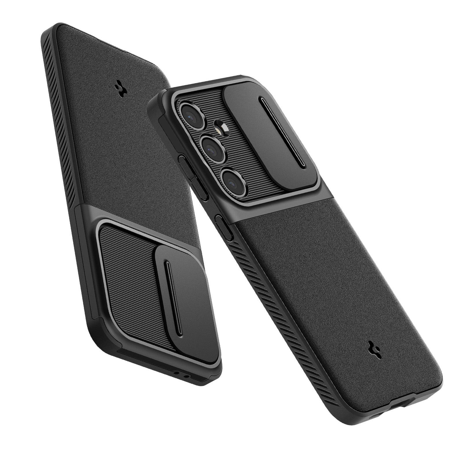 Handyhülle für Galaxy S24 FE, Spigen Optik Armor, Schwarz