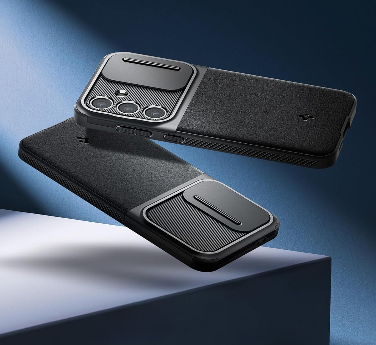 Handyhülle für Galaxy S24 FE, Spigen Optik Armor, Schwarz