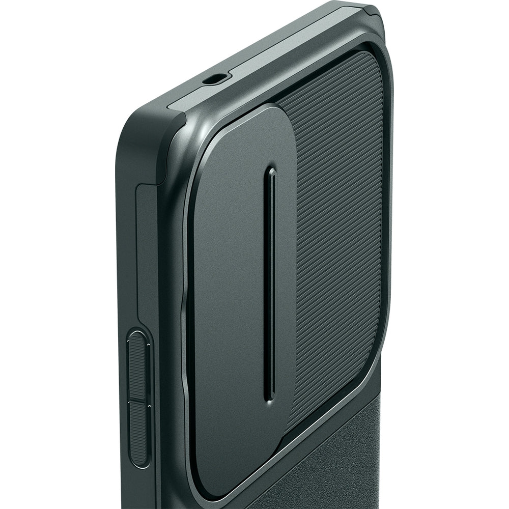 Handyhülle für Galaxy S25 Ultra, Spigen Optik Armor, Grün