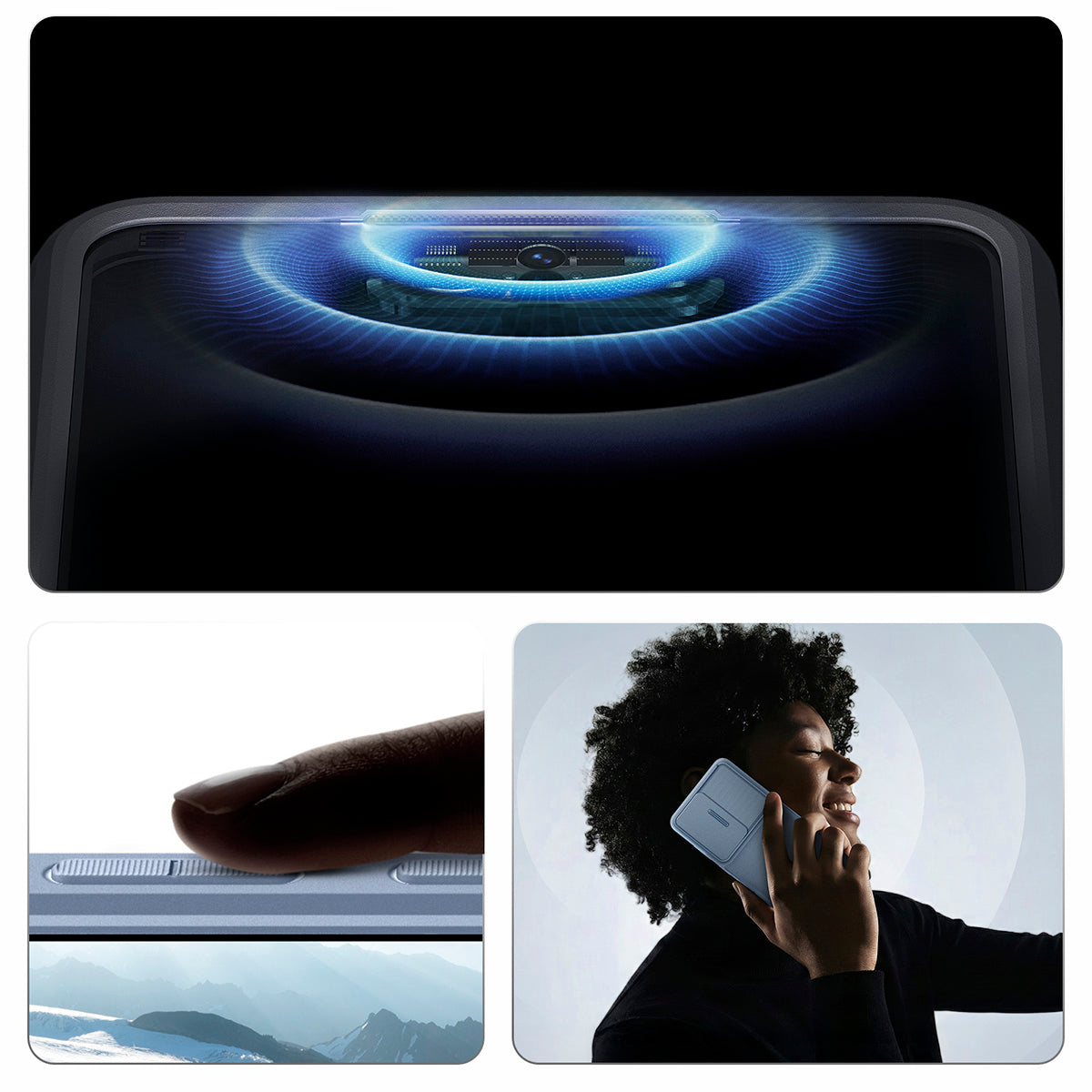 Handyhülle für Galaxy S26 Ultra, Spigen Optik Armor, Blau