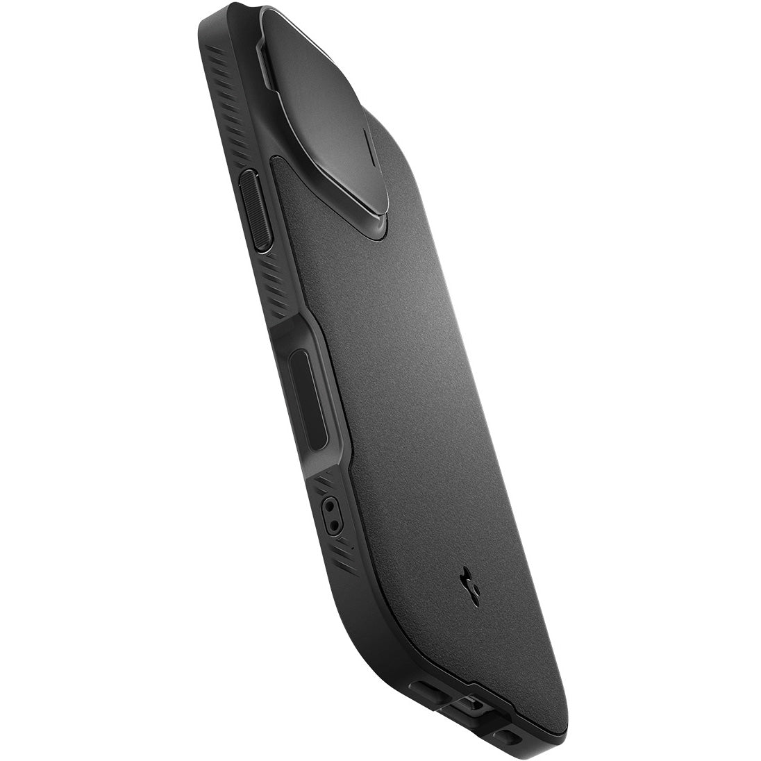 Handyhülle für iPhone 17, Spigen Optik Armor Mag mit MagSafe, Schwarz