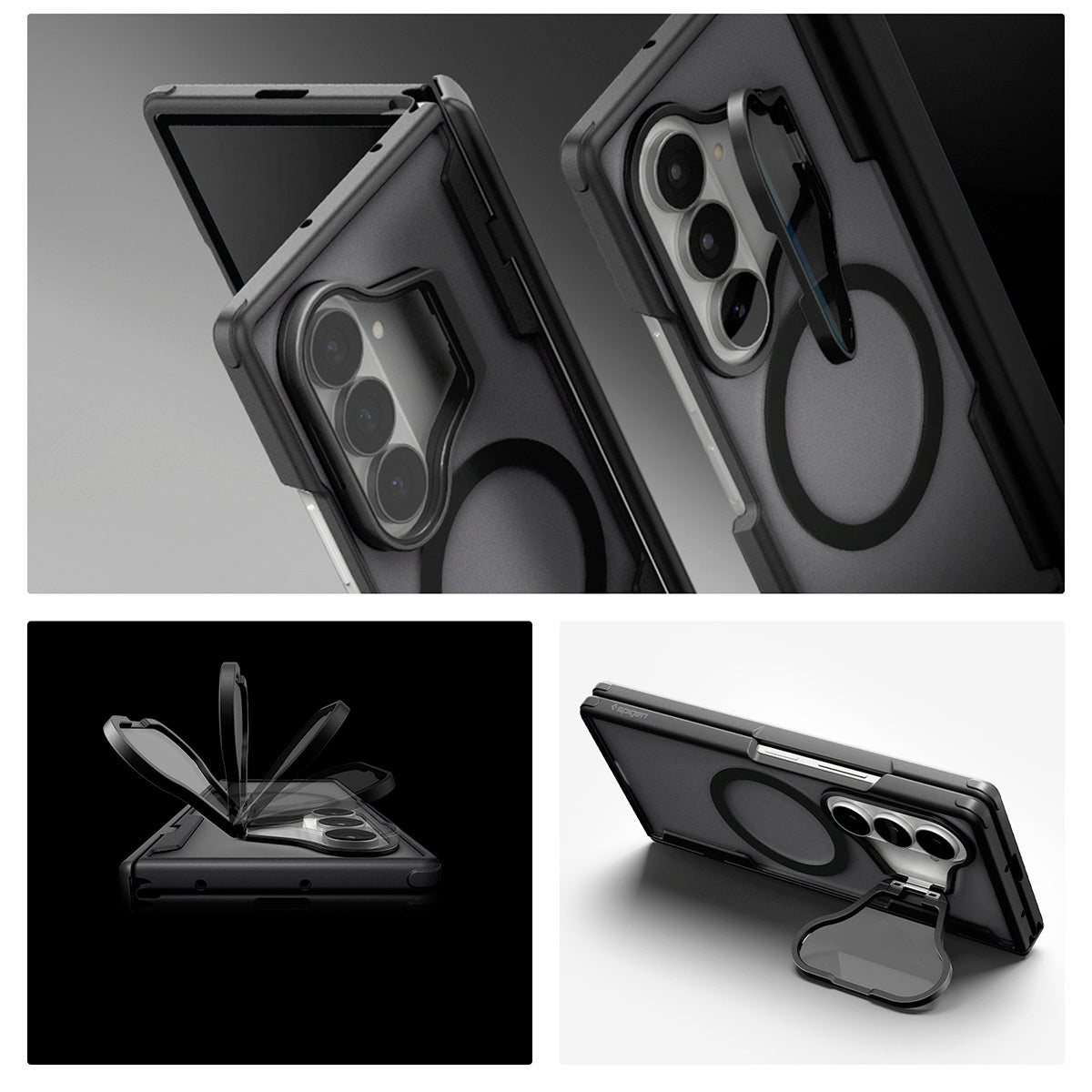 Handyhülle für Galaxy Z Fold8 Ultra, Spigen Optik Armor Pro Mag mit MagSafe, Grau