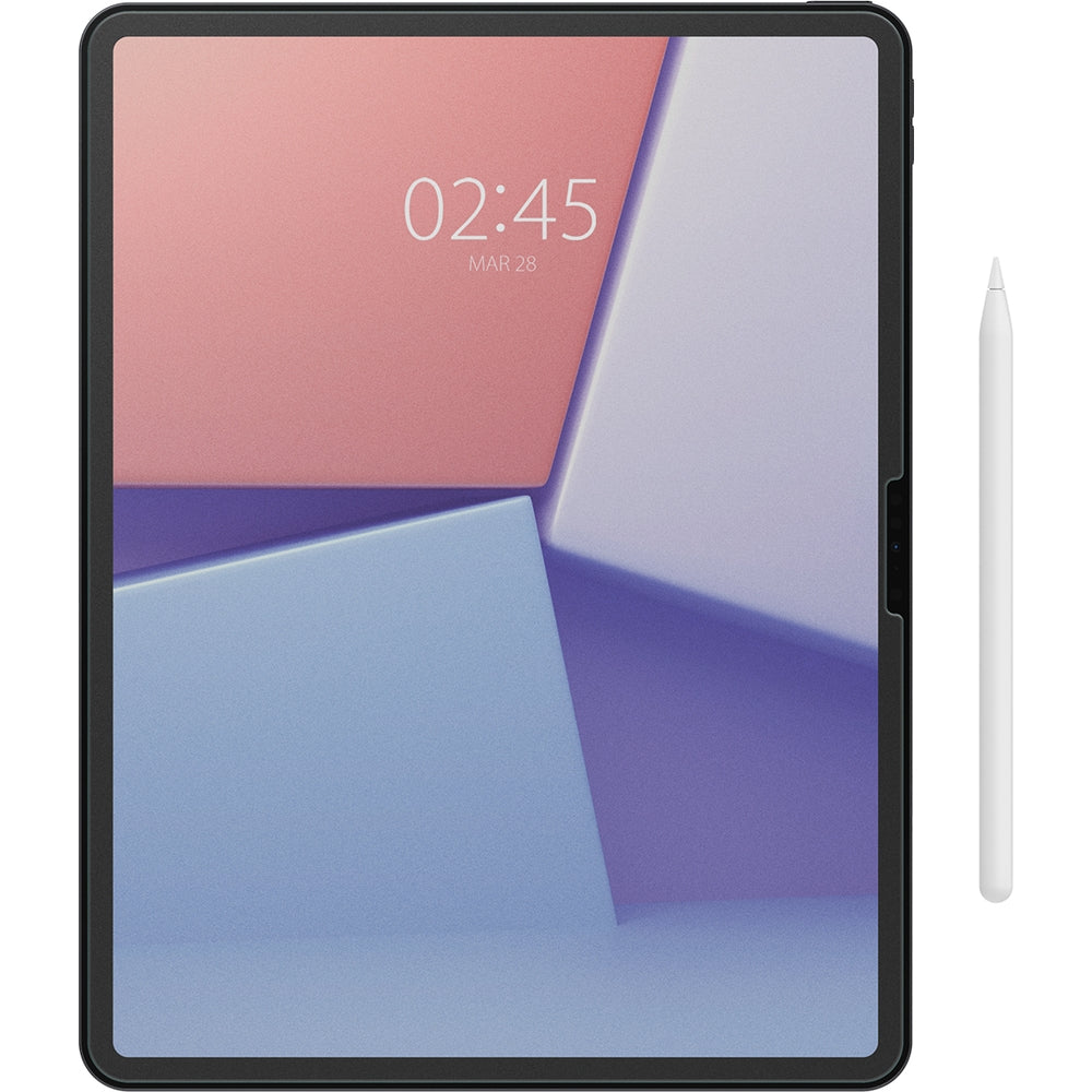 Glas + Applikator für iPad Air 13" 2025 / 2024, Spigen Paper Touch EZ Fit, Matt