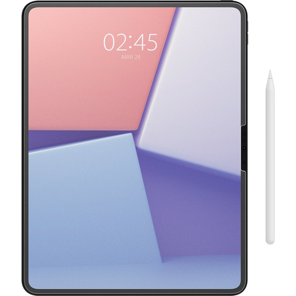 Glas + Applikator für iPad Pro 13" 7 gen. 2024, Spigen Paper Touch EZ Fit, Matt