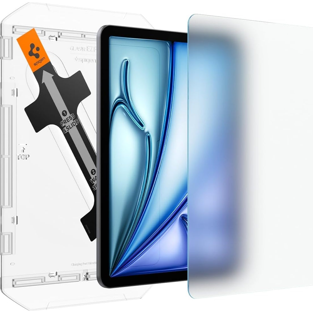Glas + Applikator für iPad Air 11" M4/M3/M2, Spigen Paper Touch EZ Fit, Matt