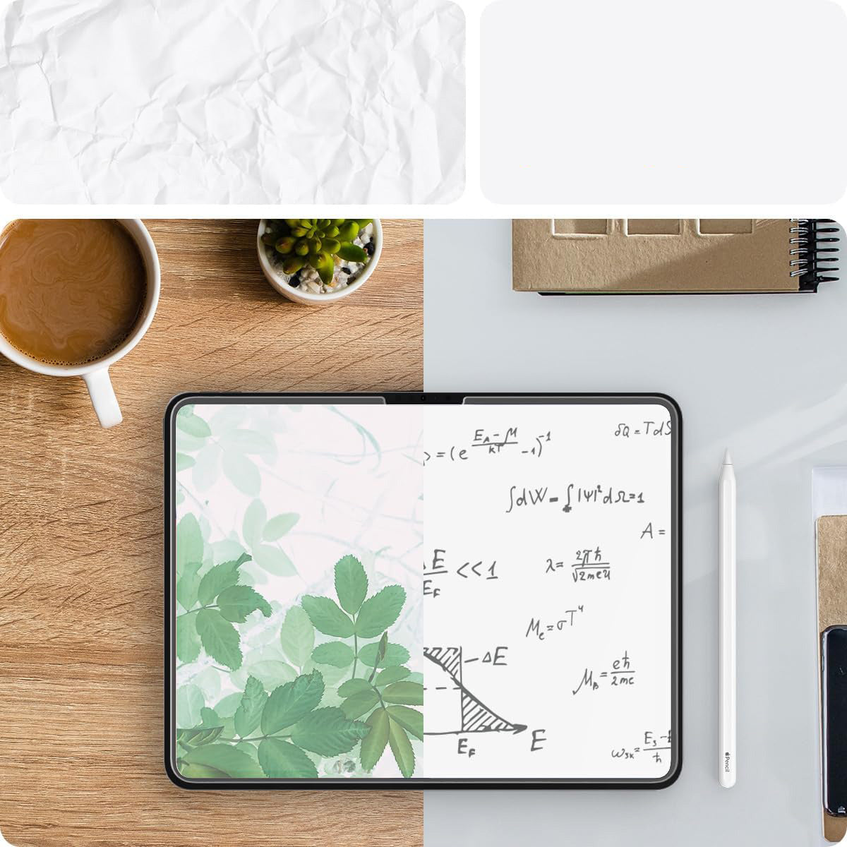 Glas + Applikator für iPad Pro 11" 2025 / 2024, Spigen Paper Touch EZ Fit, Matt