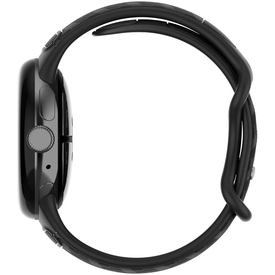 Armband für Google Pixel Watch 5 (45mm) / 4 (45mm) / 3 (45mm), Spigen Parallax Band, Schwarz