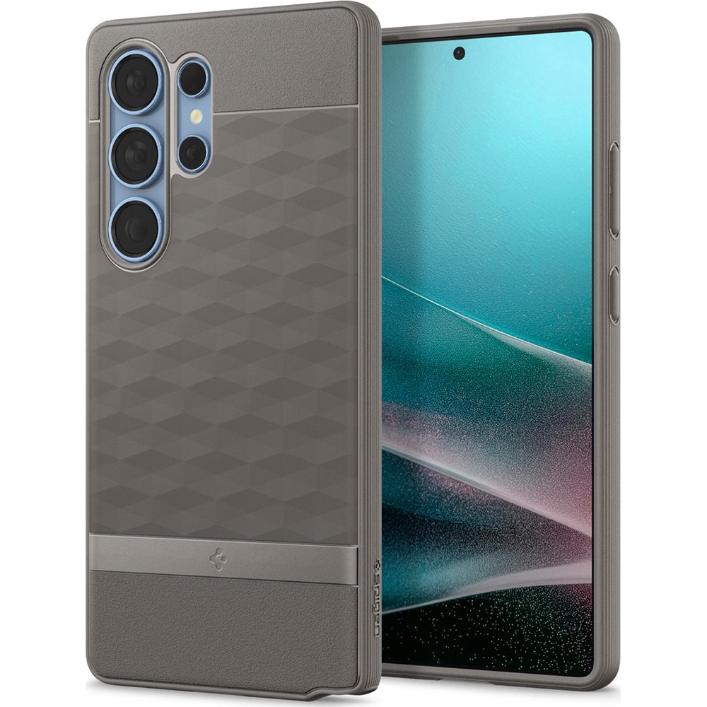 Handyhülle für Galaxy S25 Ultra, Spigen Parallax Mag mit MagSafe, Grau
