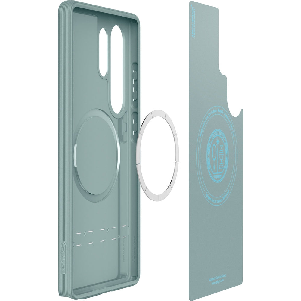 Handyhülle für Galaxy S25 Ultra, Spigen Parallax Mag mit MagSafe, Grün