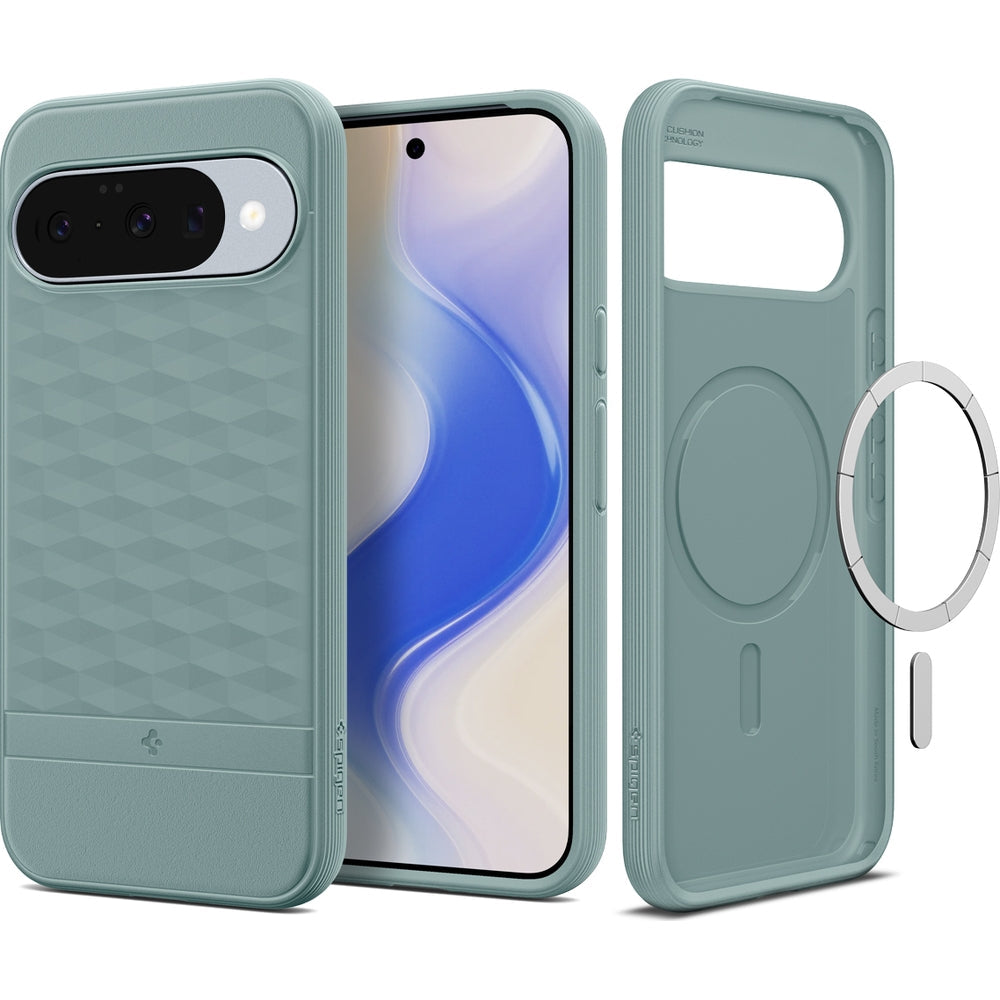 Handyhülle für Pixel 10 Pro / Pixel 10, Spigen Parallax Mag mit MagSafe, Grün
