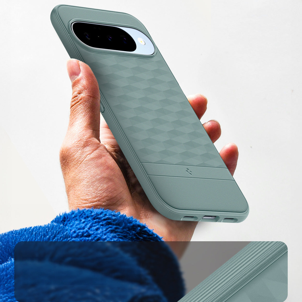 Handyhülle für Pixel 10 Pro / Pixel 10, Spigen Parallax Mag mit MagSafe, Grün