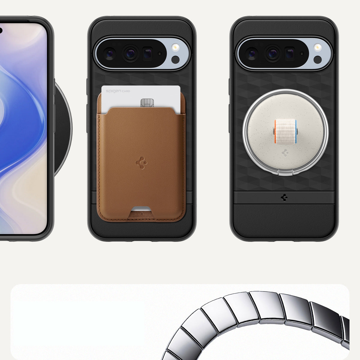 Handyhülle für Google Pixel 10 Pro XL, Spigen Parallax Mag mit MagSafe, Schwarz