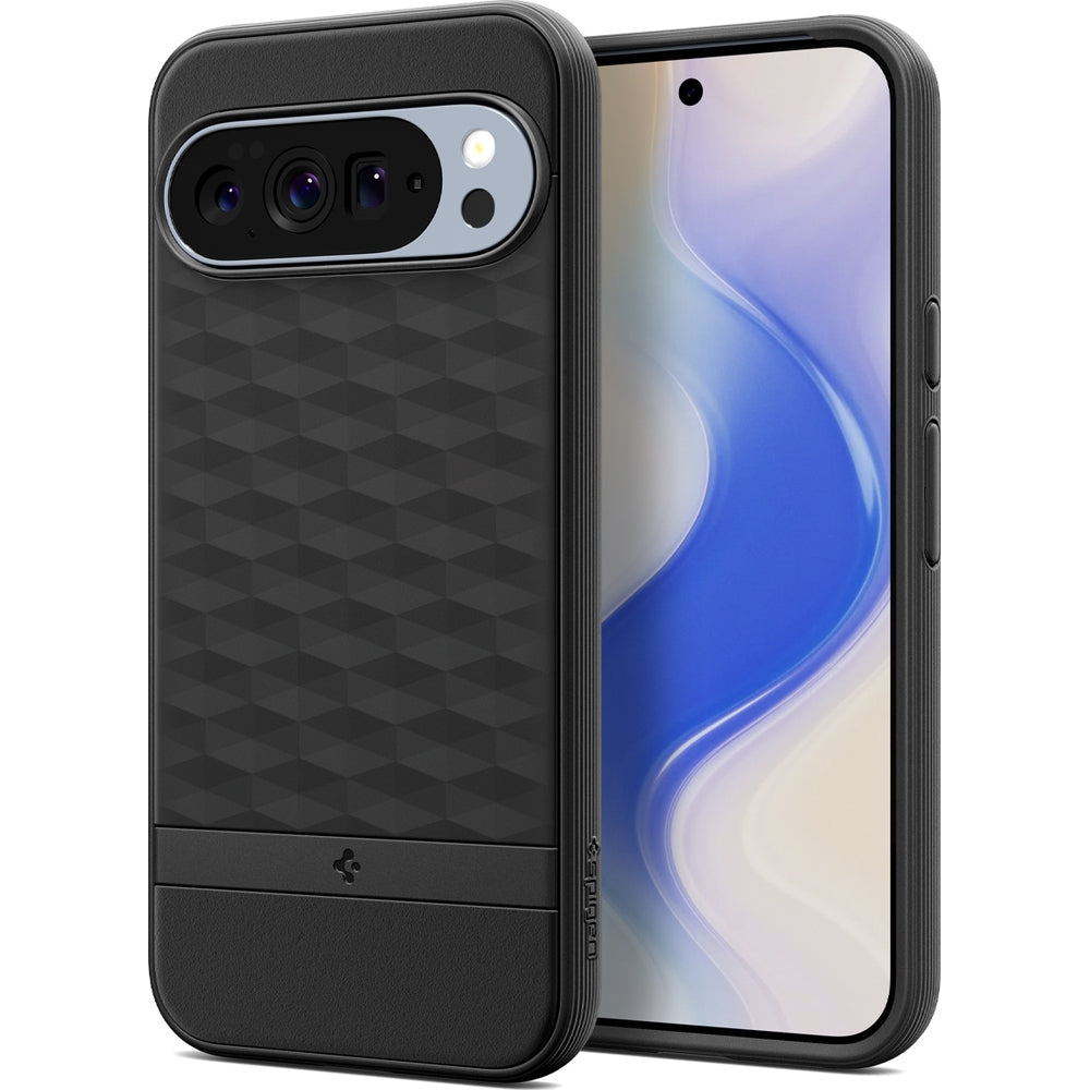 Handyhülle für Google Pixel 10 Pro XL, Spigen Parallax Mag mit MagSafe, Schwarz