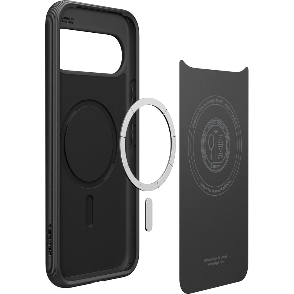 Handyhülle für Google Pixel 10 Pro XL, Spigen Parallax Mag mit MagSafe, Schwarz
