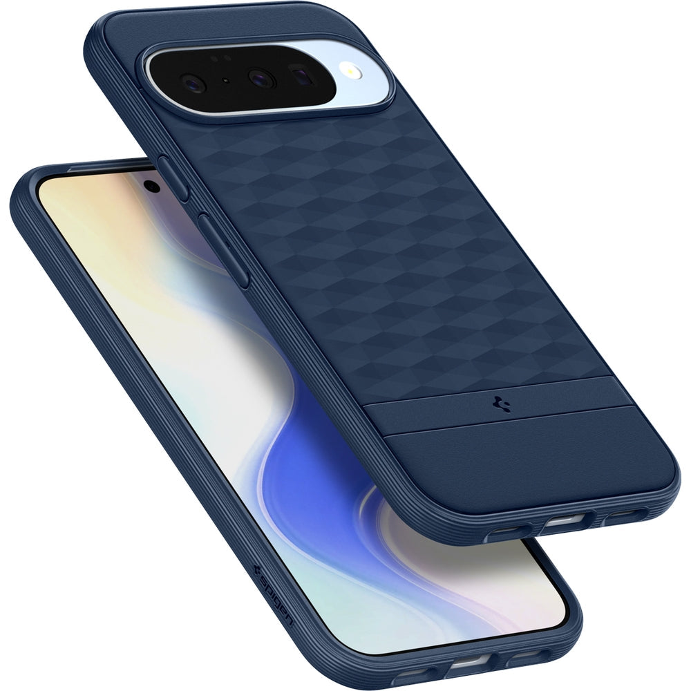 Handyhülle für Google Pixel 10 Pro XL, Spigen Parallax Mag mit MagSafe, Dunkelblau