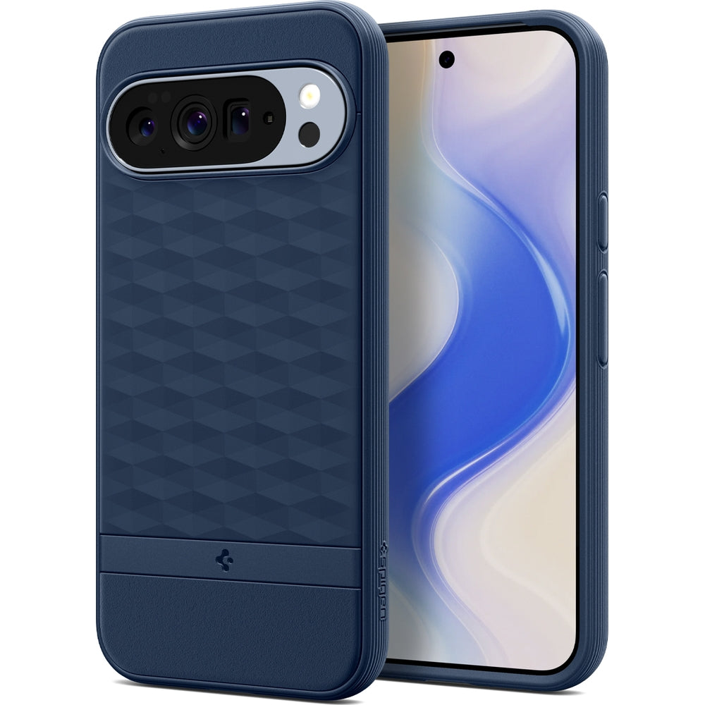 Handyhülle für Google Pixel 10 Pro XL, Spigen Parallax Mag mit MagSafe, Dunkelblau