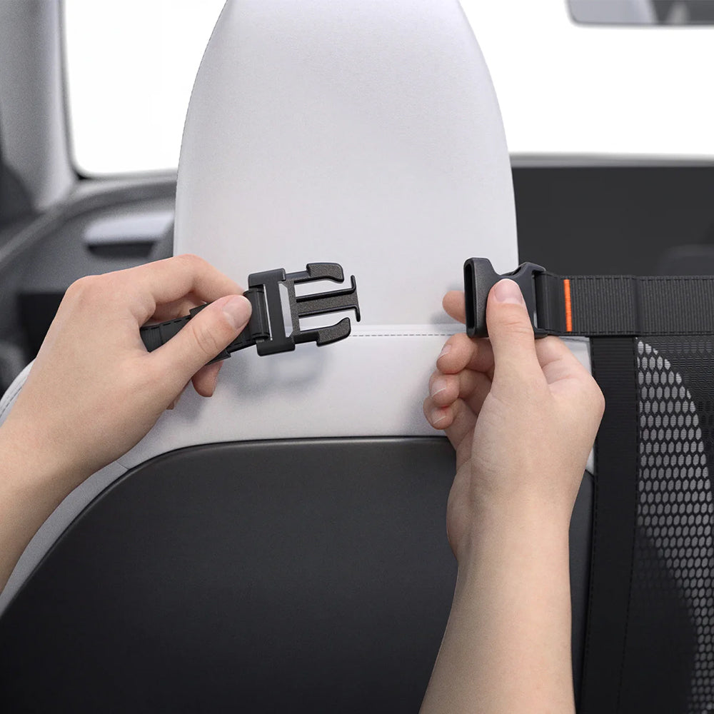 Auto Schutzgitter für Hunde für den Rücksitz, Spigen Pet Backseat Barrier PS200, Schwarz