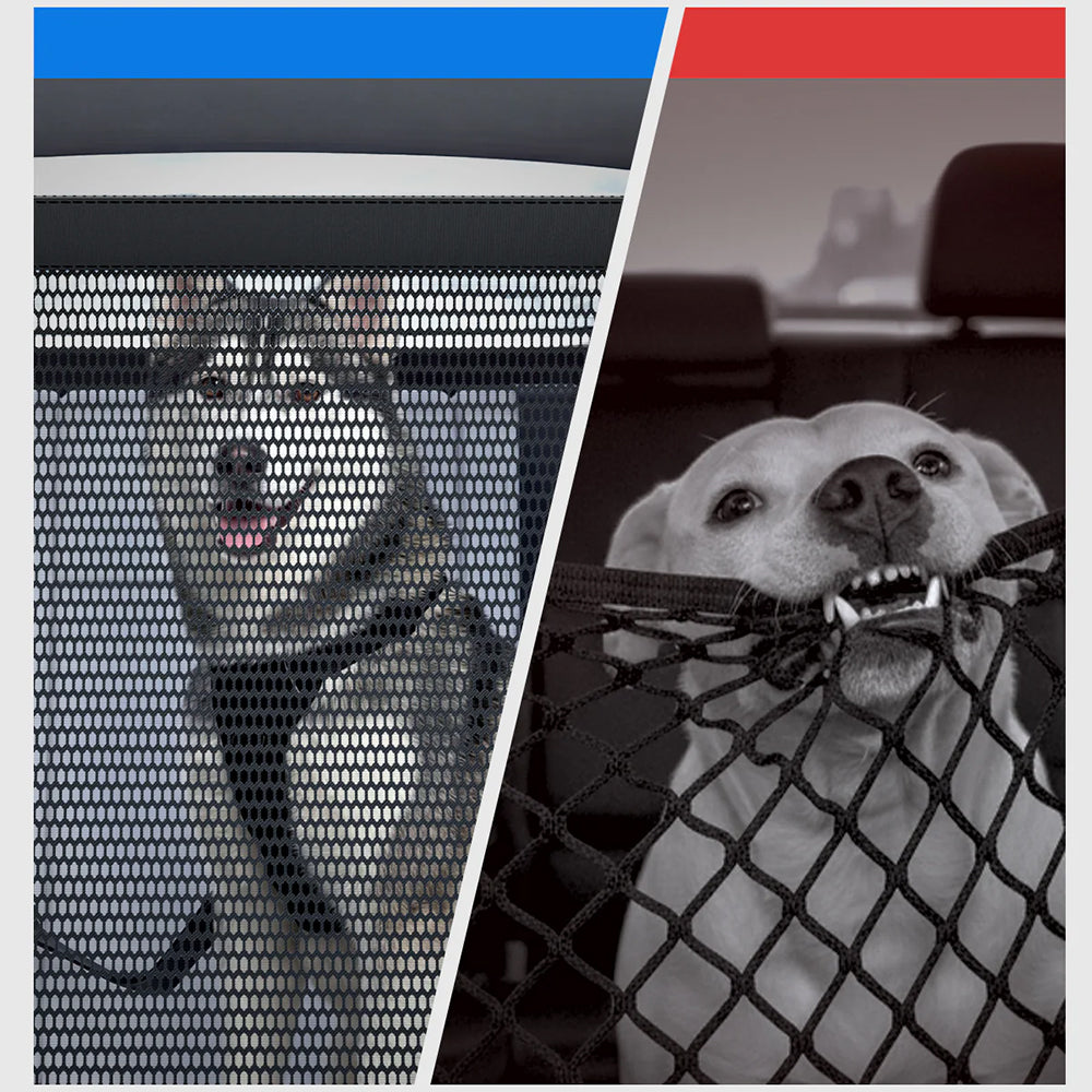 Auto Schutzgitter für Hunde für den Rücksitz, Spigen Pet Backseat Barrier PS200, Schwarz