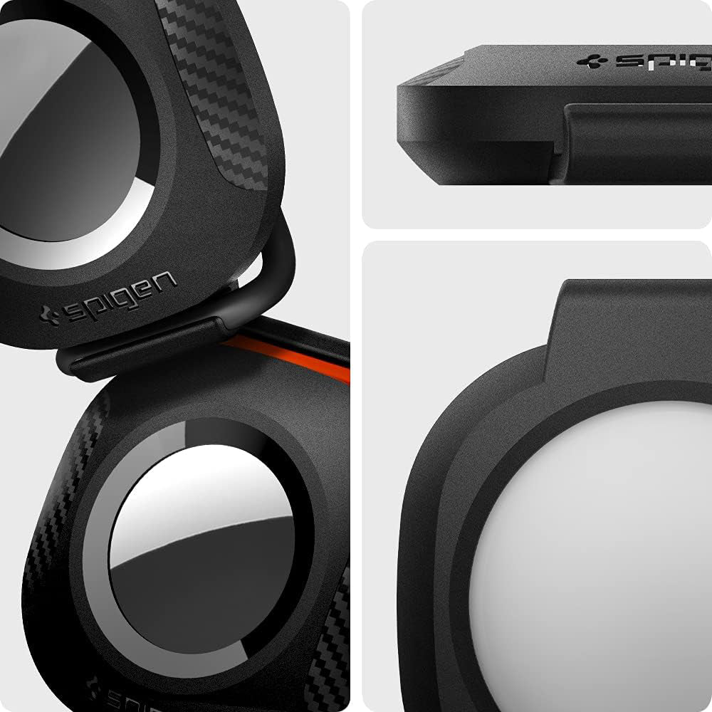 Hülle für Apple AirTag, Spigen Pet Collar, für Halsband, Rucksack und Koffer, Schwarz