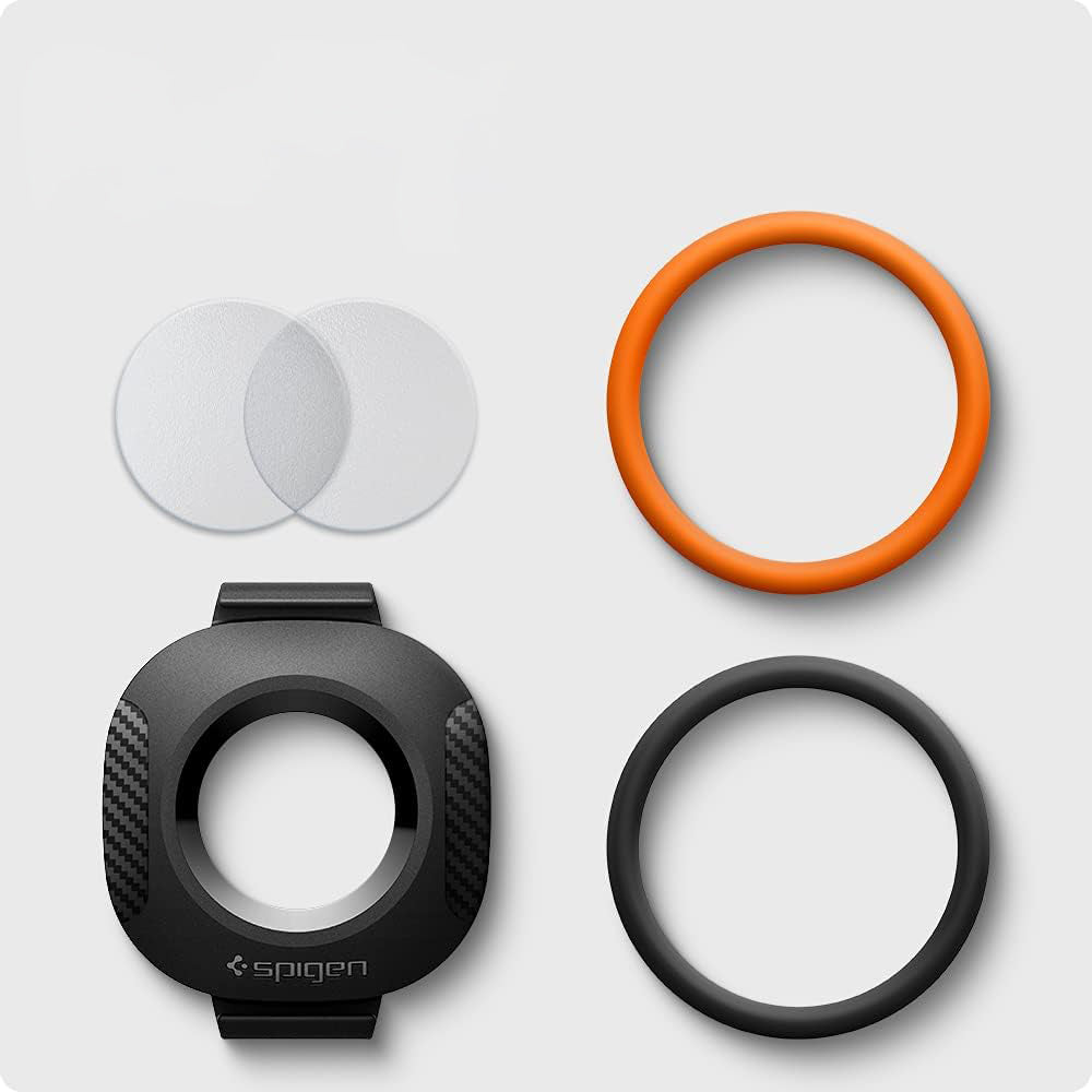 Hülle für Apple AirTag, Spigen Pet Collar, für Halsband, Rucksack und Koffer, Schwarz