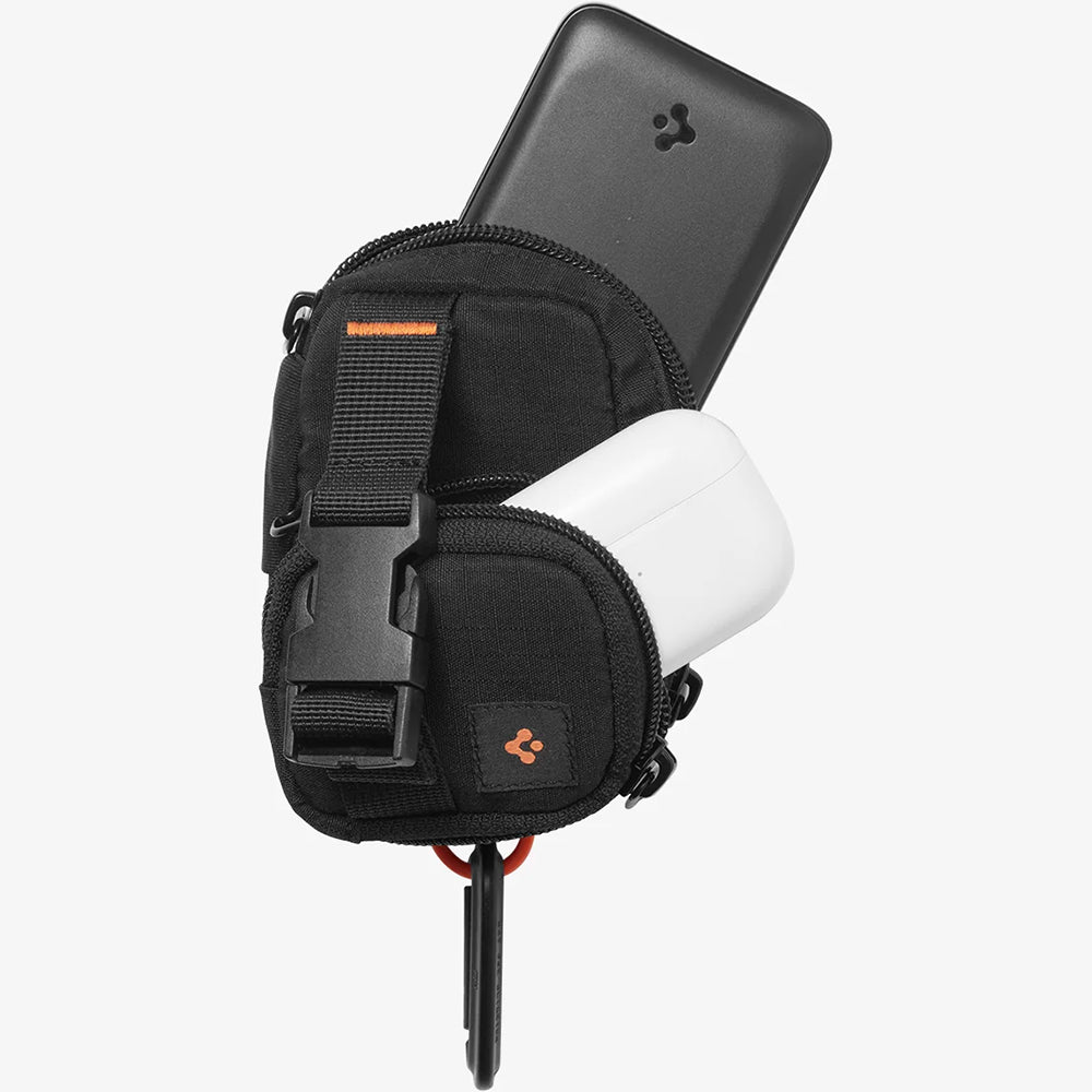 Kompakte Tasche mit MagSafe Befestigung Spigen SnapZip, Schwarz