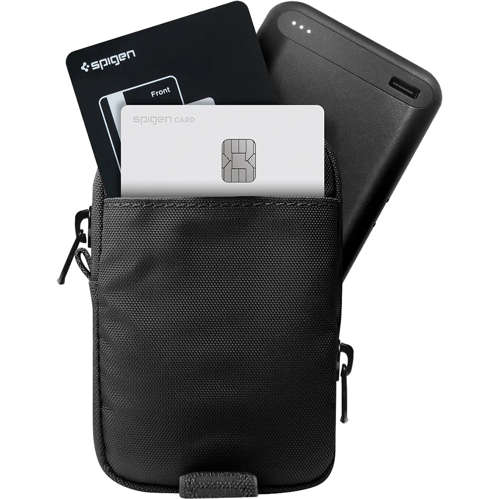 Magnetische Tasche für MagSafe, Spigen Organizer Pouch Tintap, Schwarz