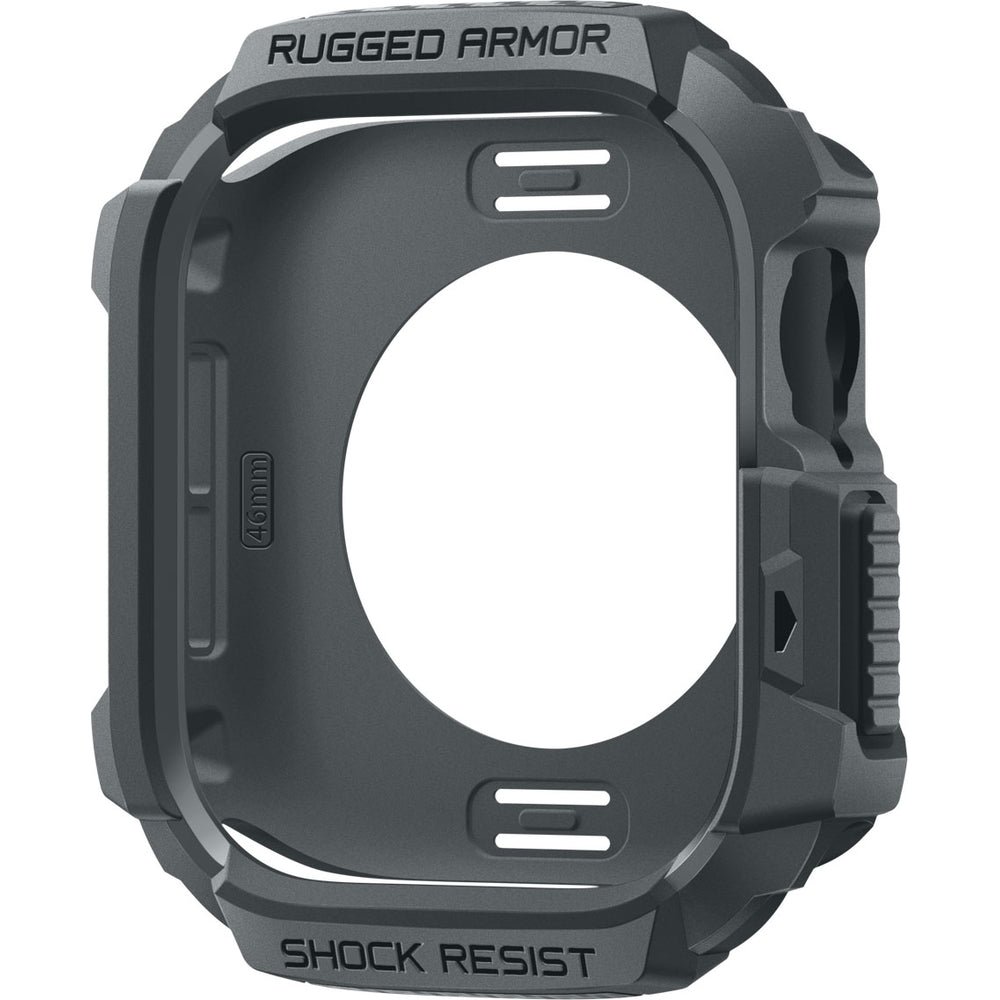 Schutzhülle für Apple Watch 11 / 10 46 mm, Spigen Rugged Armor 2, Grau