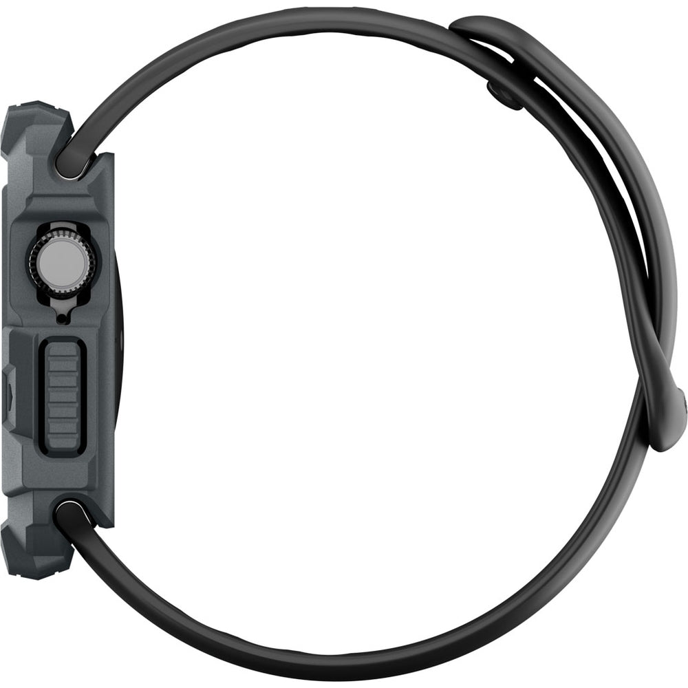 Schutzhülle für Apple Watch 11 / 10 46 mm, Spigen Rugged Armor 2, Grau