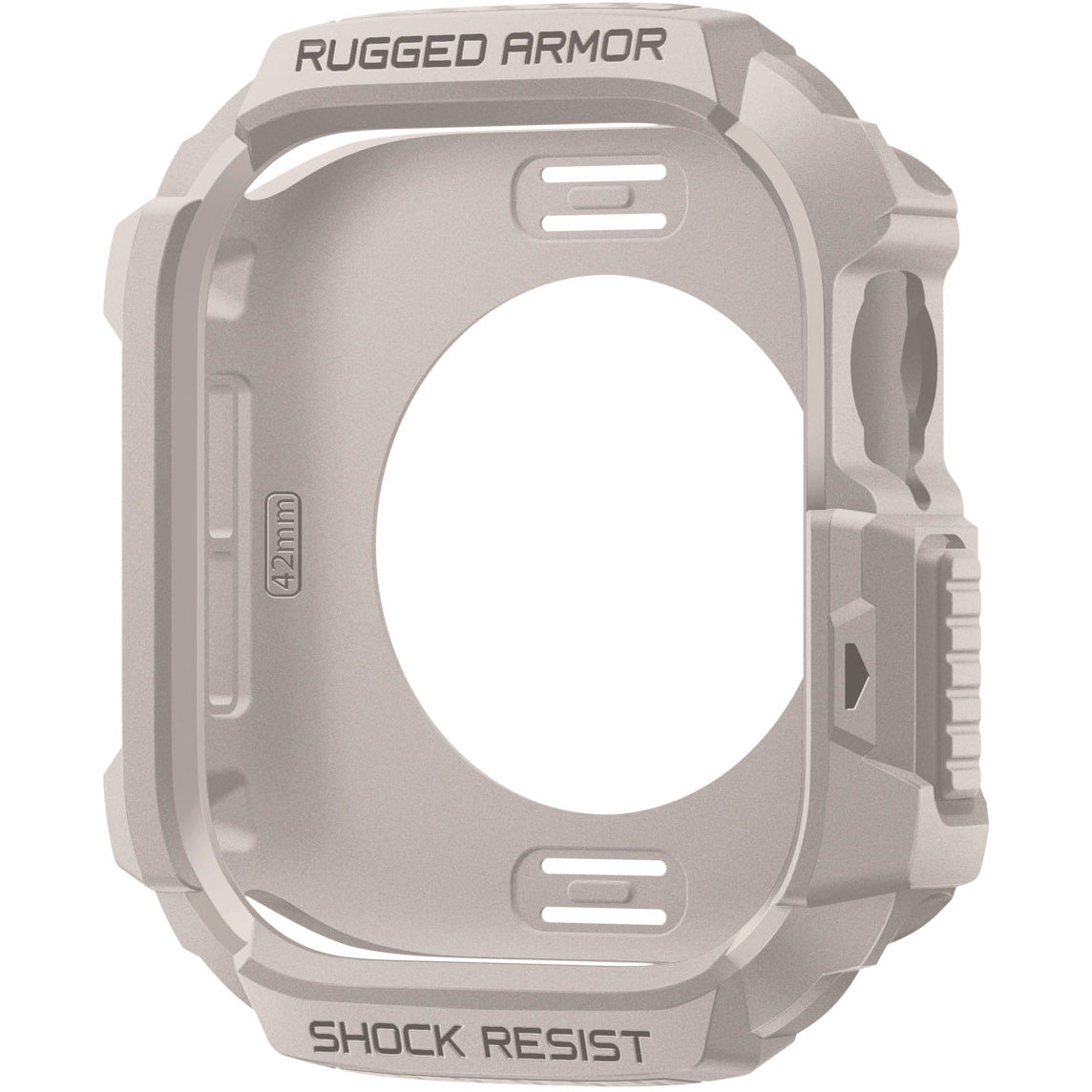 Schutzhülle für Apple Watch 11 / 10 42 mm, Spigen Rugged Armor 2, Beige