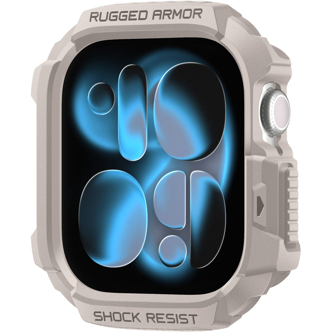 Schutzhülle für Apple Watch 11 / 10 42 mm, Spigen Rugged Armor 2, Beige