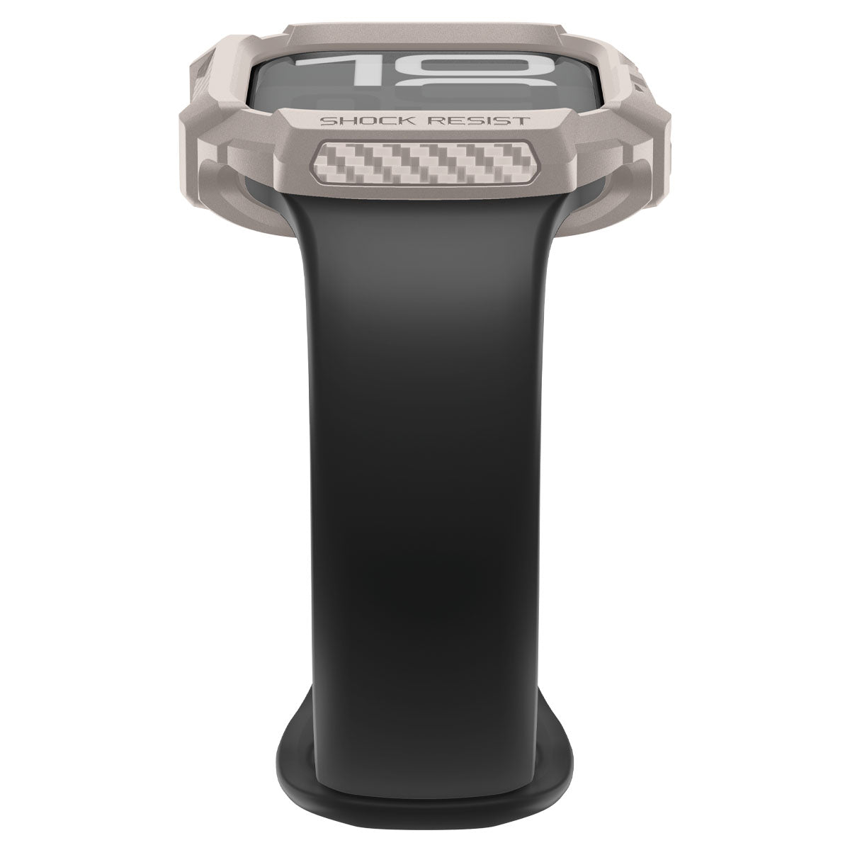 Schutzhülle für Apple Watch 11 / 10 42 mm, Spigen Rugged Armor 2, Beige