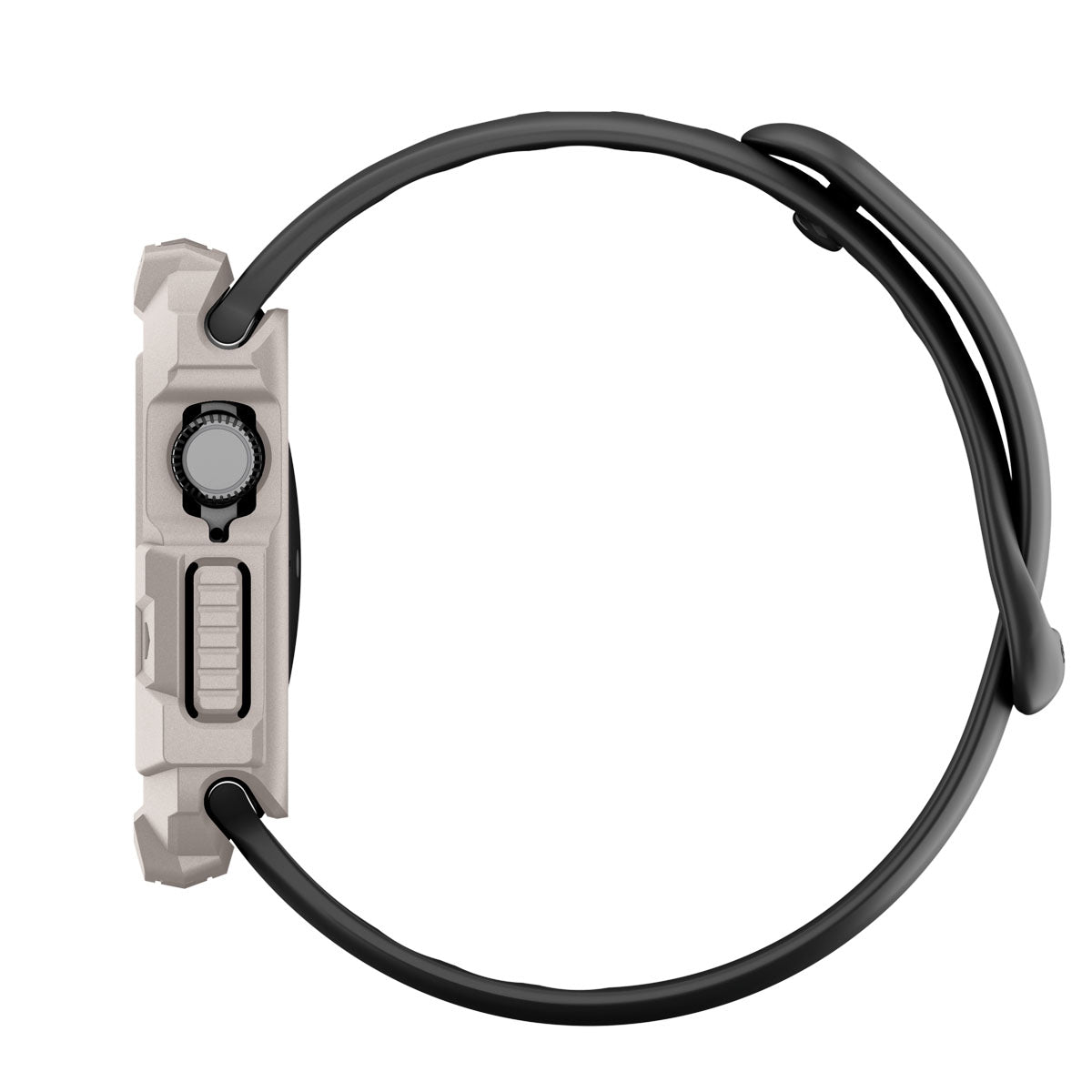 Schutzhülle für Apple Watch 11 / 10 42 mm, Spigen Rugged Armor 2, Beige