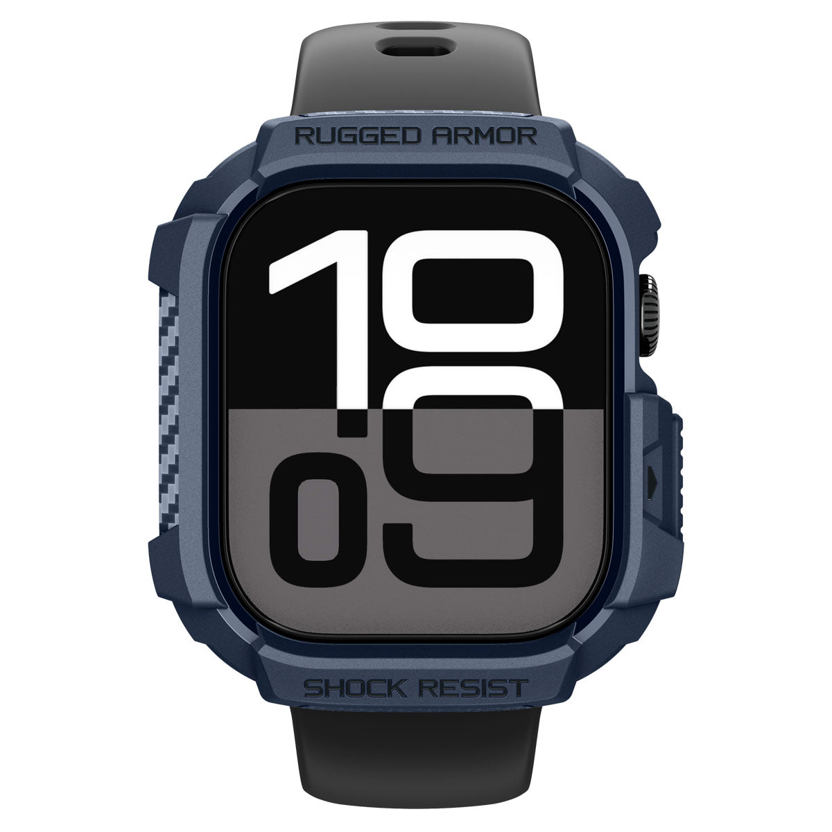 Schutzhülle für Apple Watch 11 / 10 42 mm, Spigen Rugged Armor 2, Dunkelblau