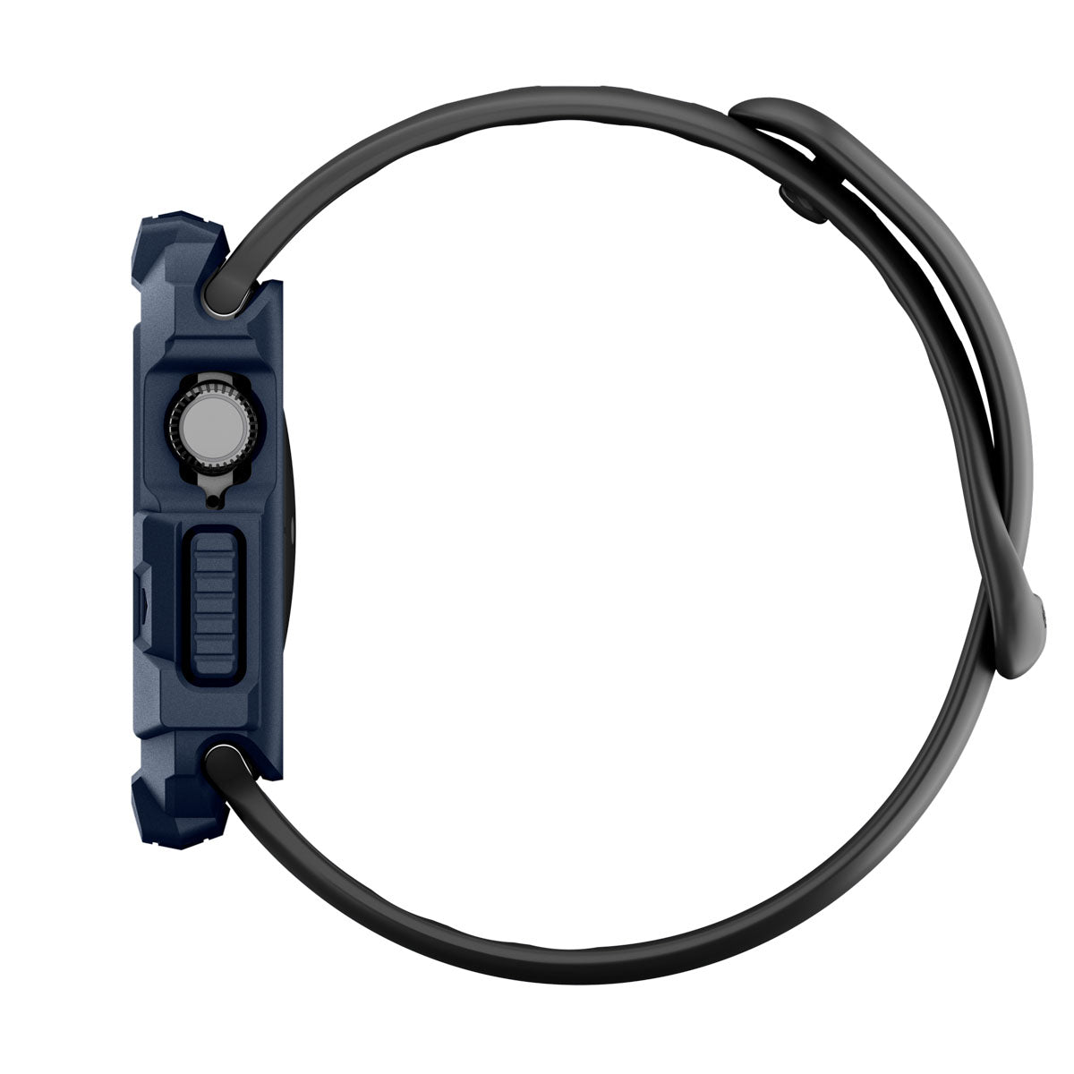 Schutzhülle für Apple Watch 11 / 10 42 mm, Spigen Rugged Armor 2, Dunkelblau