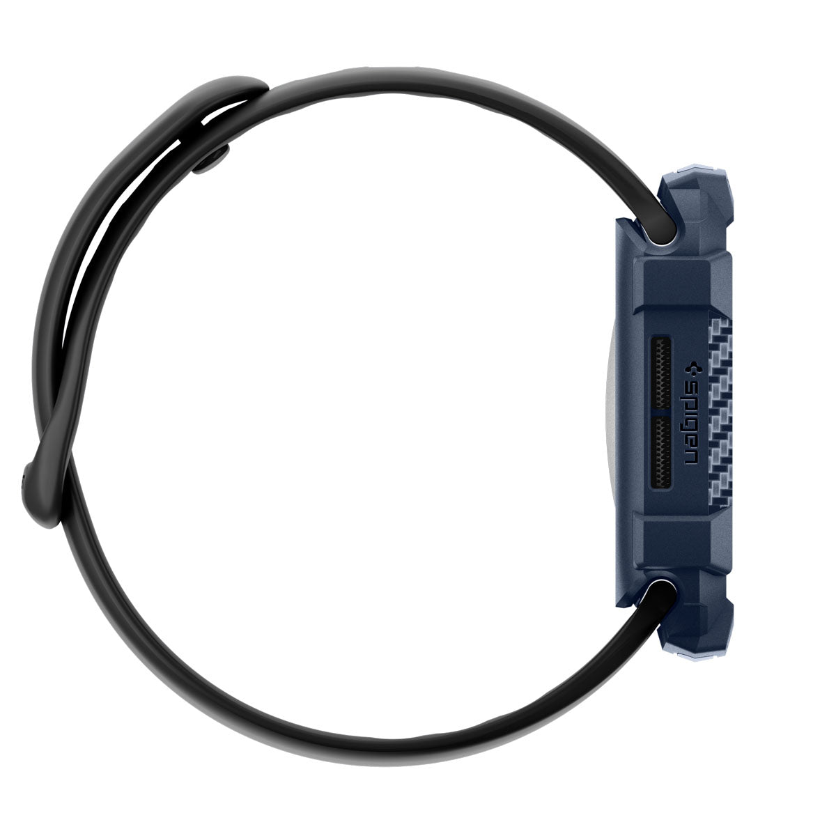 Schutzhülle für Apple Watch 11 / 10 42 mm, Spigen Rugged Armor 2, Dunkelblau