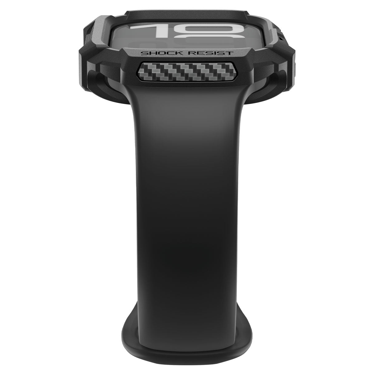Schutzhülle für Apple Watch 11 / 10 46 mm, Spigen Rugged Armor 2, Schwarz