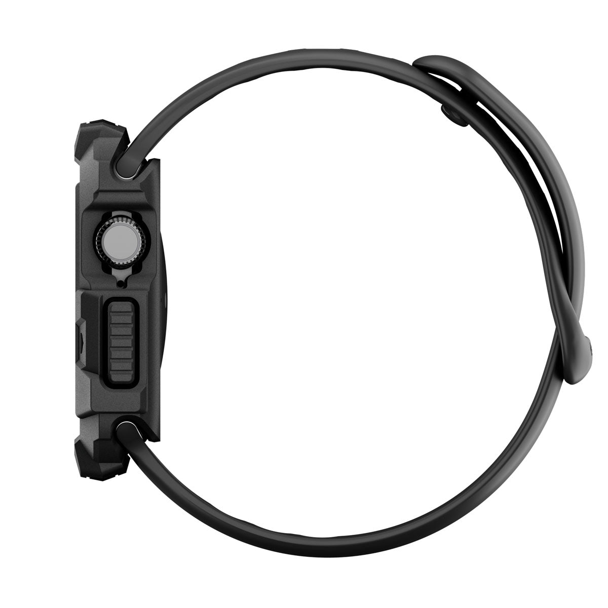 Schutzhülle für Apple Watch 11 / 10 46 mm, Spigen Rugged Armor 2, Schwarz