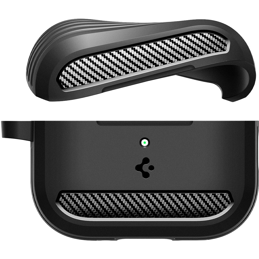Schutzhülle für Apple AirPods Pro 3, Spigen Rugged Armor, Schwarz