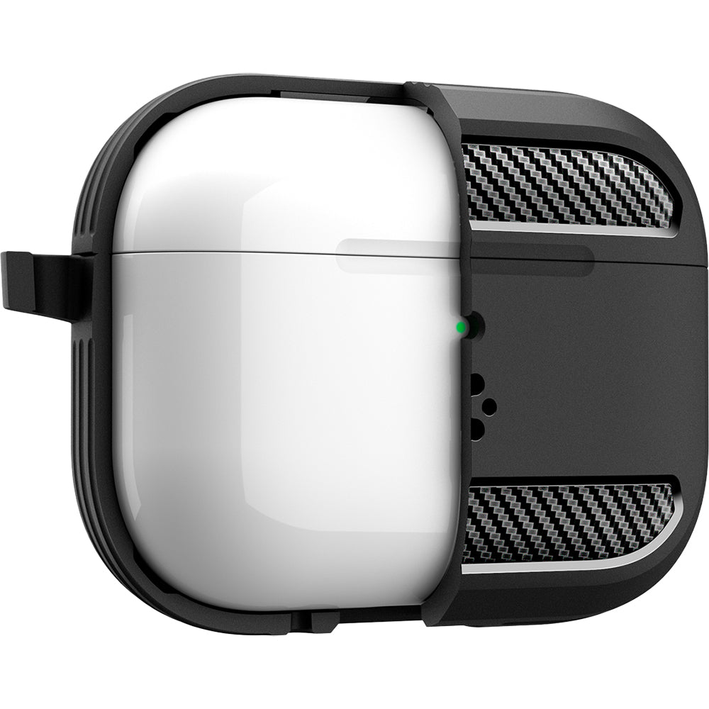 Schutzhülle für Apple AirPods Pro 3, Spigen Rugged Armor, Schwarz