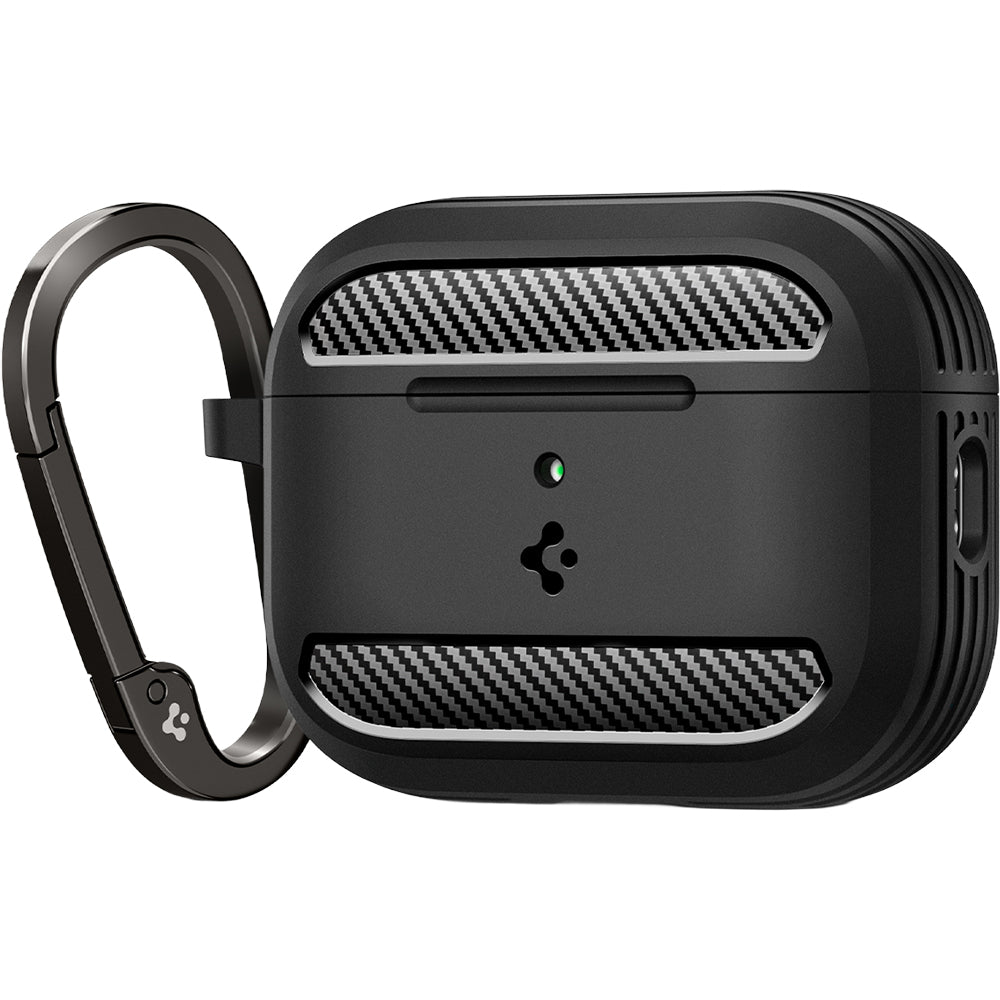 Schutzhülle für Apple AirPods Pro 3, Spigen Rugged Armor, Schwarz